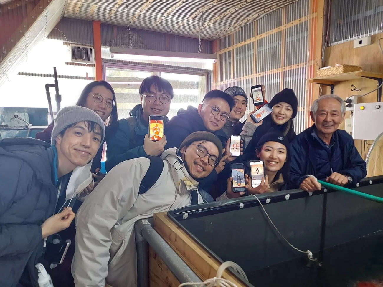 Taiwan team displaying a Nishikigoi NFT