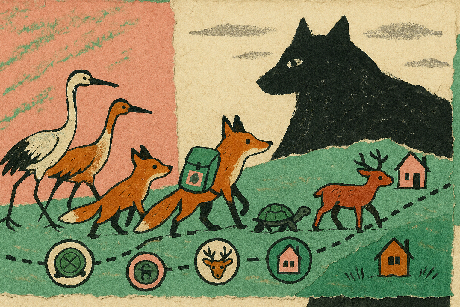 從編戶齊民到避秦：數位時代的亞洲身分自主權… - 豆泥 - Matters cover illustration (matters, 從編戶齊民到避秦, 數位時代的亞洲身, imported)