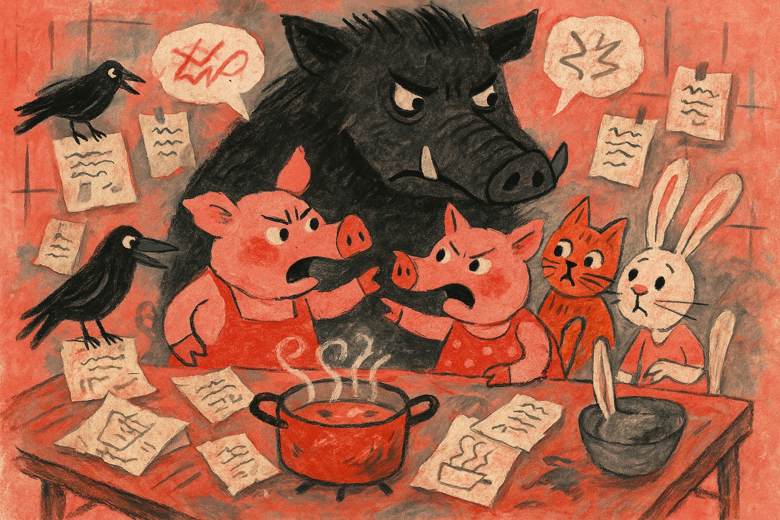 和平演變抑或風暴前夜？淺談數位世代的廚房呢… - 豆泥 - Matters cover illustration (matters, 廚房, imported, 和平演變抑或風暴)