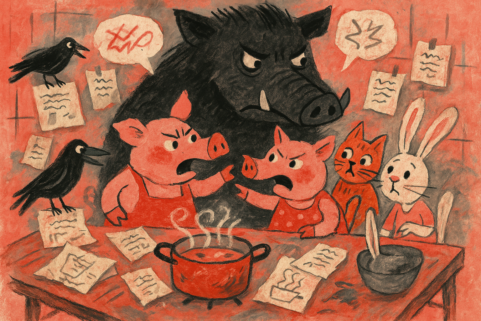 和平演變抑或風暴前夜？淺談數位世代的廚房呢… - 豆泥 - Matters cover illustration (matters, 廚房, imported, 和平演變抑或風暴)